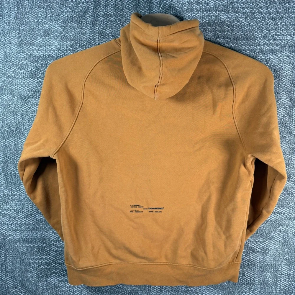 Jordan 23 Engineered Hoodie Mens Large Yellow Ochre Fleece Pullover Streetwear